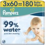 Pampers 99% Water, 180 db (3× 60 db)