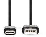 Nedis CCGL60600BK30 USB A - USB C (USB-C) kábel, USB2.0, 15W, hossz 3m (CCGL60600BK30) (CCGL60600BK30)