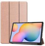 Gigapack Samsung Tab S6 Lite 10.4 LTE / Tab S6 Lite 10.4 WIFI GIGAPACK Tok álló, bőr hatású FLIP, asztali tartó, ROZÉARANY (GP-98332) (GP-98332)