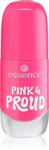essence Gel Nail Polish géles körömlakk árnyalat 22 PINK & PROUD 8 ml