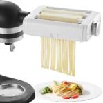 VEVOR Masina de Facut Paste VEVOR 3 in 1, Inox, 8 Setari Grosime, Rosu (ZA-NTK88)