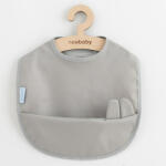 New Baby Baveta lavabila, New Baby, 35x45 cm, Grey (50134) Bavata