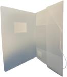 Optima - prod din plastic Mapa plastic cu elastic pe colturi, cu eticheta, 500 microni, Optima - transparent mat (OP-510550000)
