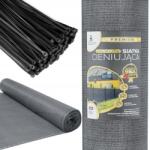 JohnGreen Plasă de umbrire cu 95% umbrire 1, 5x25m 140g/m2 +200 legături de cablu - gri (SDH287-GRAY)