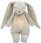 MOONIE Jucărie moale Moonie Organic 2.0 - Bunny, cu lampă de veghe și sunete relaxante, Gray (K-KGR2)
