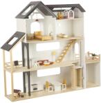 Wooden Casă de păpuși din lemn Wooden - Nancy, pe 3 niveluri (TL104051) Casuta papusi