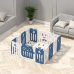 Feelkids Gard pentru bebeluși Feelkids - Bufniță albastră, 143 x 143 x 63 cm (FE-WL-MTY04-BL)