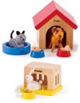 Hape Set mini mobilier din lemn Hape - Casa pentru animale de companie (H3455) Casuta papusi