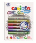 Carioca Lipici Glitter, lavabil, 6 culori/blister, CARIOCA Glitter Glue Spark (CA-42110)