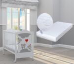 Bambino Casa Pătuț Bambino Casa - Tre Orsetti Rosso + cadou saltea Primavera Baby Luxe (202054)