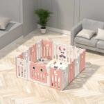 Feelkids Gard pentru bebeluși Feelkids - Bufniță roz, 143 x 143 x 63 cm (FE-WL-MTY04-P)