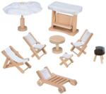 Goki Set de mobilier pentru casa de papusi Goki - Mobilier de gradina, 9 piese (51475) Casuta papusi