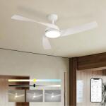 ZEVENTI - LED таванен вентилатор AERYS LED/24W/230V Wi-Fi Tuya бял + ДУ (ZV0080)