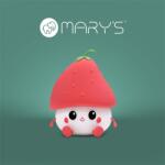 MARYS MARYS, MW20777, Éjszakai LED Lámpa, Eperke, Akkumulátoros, USB kábellel, 0, 95W, 3000K, Piros/Fehér (MW20777)
