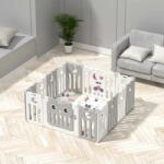 Feelkids Gard pentru bebeluși Feelkids - Bufniță gri, 143 x 143 x 63 cm (FE-WL-MTY04-GY)