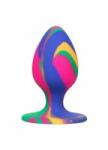 CalExotics Cheeky Medium Tie-Dye Plug Silicone Suction Base 7.5cm