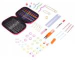 Jokomisiada Crochet set 100pcs crochet hooks 0.6-6.5 accessories case ZA5319