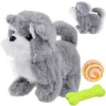 Jokomisiada Gray interactive dog walks, barks and squeaks ZA4653