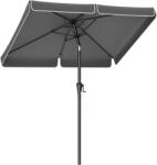 Brius Umbrela terasa dreptunghiulara cu manivela si inclinare 30, poliester 180g m2 UPF 50+, 200x150 cm, gri (EZ-GPU048G01)