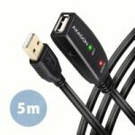 AXAGON USB-A USB Cable - USB-A 5 m Black (ADR205)