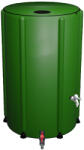 Brius Rezervor apa pluviala pliabil 250L cu robinet si filtru, PVC rezistent UV, 6 tevi picioruse, 60x88 cm, verde (DES-3280)
