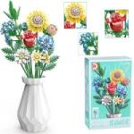 Jokomisiada Technical blocks Large bouquet of wild flowers + bottle 618 pcs ZA5461
