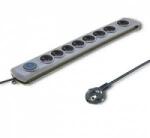 Qoltec Anti-surge bar QOLTEC Quick Switch 1.8M 8-SLOTS grey