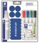 STAEDTLER Marker pentru tablă albă, 2 mm, vârf conic, STAEDTLER „Lumocolor® Set 613 S, 10 bucăți