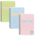 Pukka Pad Spirálfüzet, A5, vonalas, 100 lap, PUKKA PAD Pastel Jotta Pad, vegyes szín (2011-PST)