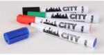 Victoria Markere pentru tablă albă, set, 1-3 mm, vârf conic, VICTORIA VISUAL "City", 4 culori diferite, 4 buc