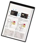 DJOIS Tablă de prezentare magnetică A4 PVC DJOIS "Individual", neagră, 5 bucăți