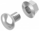 Baks Mushroom bolt + strapped cap SGKM6x16 655061 /100pcs. /
