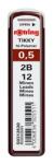 rOtring Creioane grafice, 2B, 0, 5 mm, ROTRING, 12 buc