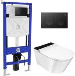 Major&Maker Deluxe B + Coral Black zuhanyzó wc kerettel függő perem nélkül fehér 4020FBS200302B (4020FBS200302B)