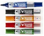 Pilot Set marker, 2, 3 mm, cu suport și racletă, PILOT "V-Board Master", 5 culori diferite