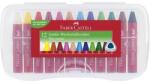 Faber-Castell Creioane cerate, triunghiulare, FABER-CASTELL "Jumbo", 12 culori diferite, 12 buc