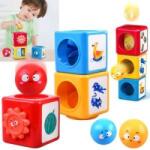 HOLA SORTER educational block puzzle TOWER with balls - emotions ZA4538