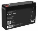 Green Cell Rechargeable battery AGM 6V 7Ah Maintenancefree for UPS ALARM