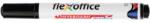 FlexOffice Marker pentru tablă albă, 2, 5 mm, vârf conic, FLEXOFFICE "WB03", negru, 12 buc