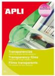 Apli Folie de proiecție, A4, pentru imprimante laser alb-negru, APLI, 20 de coli