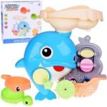 Jokomisiada Cheerful dolphin bath toy + boat with penguins ZA5064