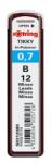 rOtring Creioane grafice, B, 0, 7 mm, ROTRING, 12 buc