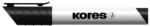 Kores Marker pentru tablă albă și flipchart, 3 mm, vârf conic, KORES "K-Marker XW1", negru