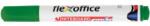 FlexOffice Marker pentru tablă albă, 2, 5 mm, vârf conic, FLEXOFFICE "WB03", verde, 12 buc