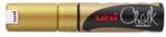 uni Marker cu cretă, 8 mm, UNI "PWE-8K", auriu