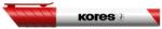 Kores Marker pentru tablă albă și flipchart, 3 mm, vârf conic, KORES "K-Marker XW1", roșu