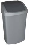 Keter Coș de gunoi cu capac batant, 50 l, CURVER "Swing top", argintiu/grafit Cos de gunoi