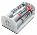 Pentel Markere, set, 6 mm, vârf conic, PENTEL "Maxiflo", 4 culori diferite, 4 buc