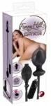 You2Toys Fanny Hill’s Inflatable Black Plug with Vibration, 12 cm, Latex