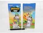 Norimpex Dinosaur bottle, for coloring, 500 ml, cards